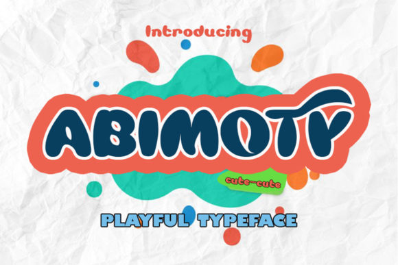 Abimoty: A Playful Display Font for Digital Creativity