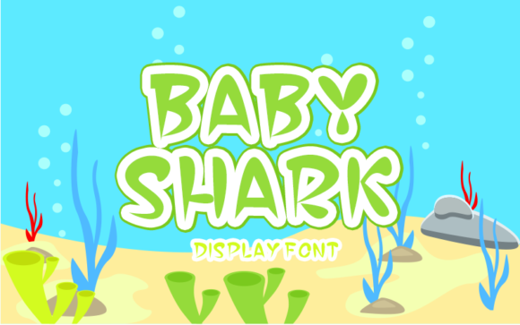 Baby Shark Font for Branding Projects