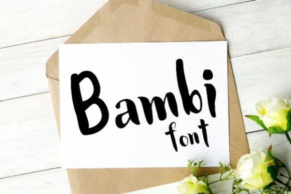 Bambi Font for Editorial Projects