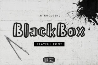 Black Box Font for Editorial Design and Creative Projects