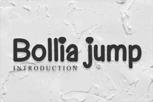Bollia Jump Font for Editorial Design