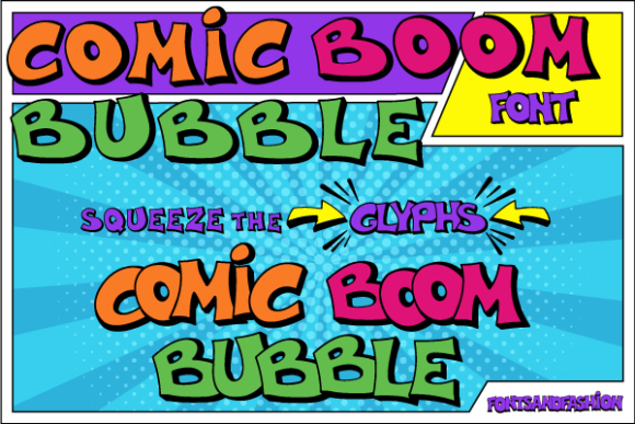 Comic Boom Bubble: A Playful Font for Handmade Creations