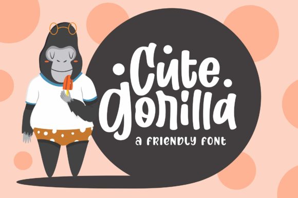 Cute Gorilla Font for Handmade Projects