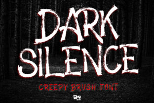 Dark Silence: A Creepy Brush Display Font for Web Design