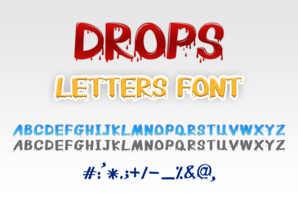 Drops Letters: A Bold Display Font for Branding Projects
