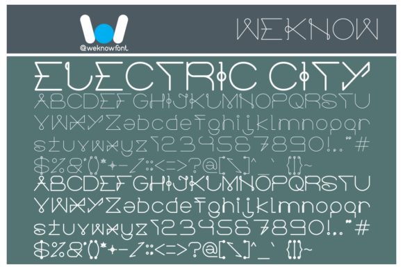 Electric City: A Quirky Display Font for Bold Branding