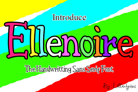 Ellenoire: A Playful Display Font for Modern Web Design