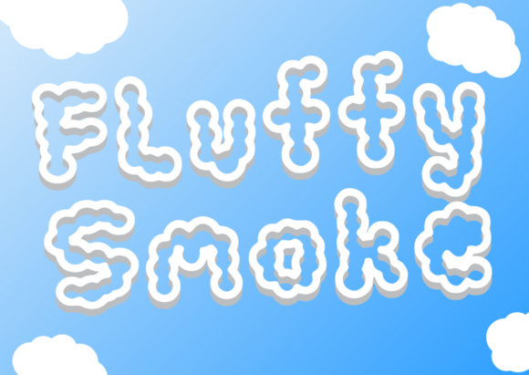 Fluffy Smoke Font for Handmade Projects