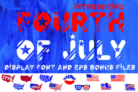 Fourth of July Font for Editorial Design