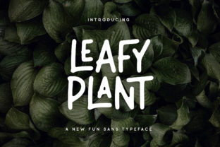 Leafy Plant Font for Eye-Catching Campaigns