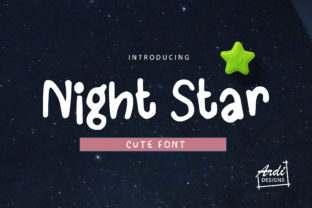 Night Star: A Friendly Display Font for Creative Projects