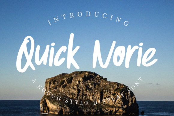 Quick Norie: A Hand-Brush Display Font for Bold Web Design