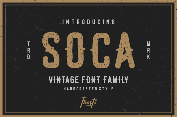 Soca Font for Handmade Projects