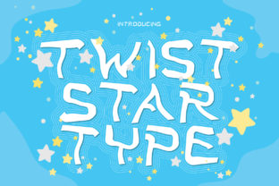Twist Star: A Playful Display Font for Digital Branding