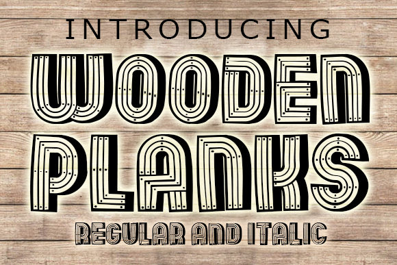 Wooden Planks Font for a Polished Brand Look